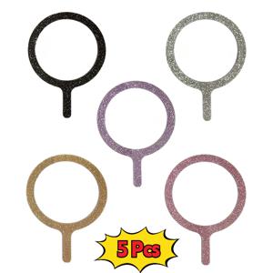 TEMU 5개 범용 메탈 플레이트 링, 아이폰 15 14 13 12 11 Pro 호환, 차량용 휴대폰 거치대 마운팅 패치, 안전한 연결 및 무선 충전을 위한 초박형 메탈 플레이트