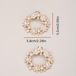 TEMU 분리형 DIY 신발 액세서리 2개 세트, 신발 장식용 금속 사각 버클 및 원형 버클 포함. 가방, 의류, 액세서리용 스타일리시하고 우아하며 세련된 신발 클립 및 버클. 블랙과 화이트 색상 선택 가능. 하이힐, 플랫슈즈, 여성 신발, 직장용 비즈니스 하이힐, 신부화이힐, 데이트화, 웨딩화 장식용으로 적합