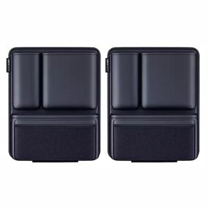 TEMU SEAMETAL 2개 자동차 트렁크 정리함 뒷좌석 걸이형 수납백 후크 앤 루프 패스너 PU 가죽 수납 포켓 SUV/MPV/트럭용