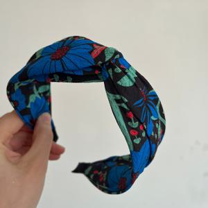 TEMU 유럽 및 미국 스타일의 봄/여름 해변 휴가용 대형 플로럴 헤어밴드, 1개, 데일리 헤어 액세서리