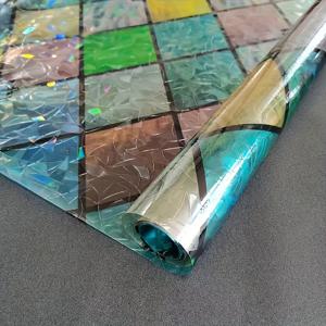 TEMU 격자 두꺼운 정전기 유리 창문 필름 - 잔여물 없음, 재사용 가능한 접착제 없는 설치 홈 데코용