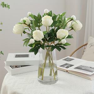 TEMU 인공 모란 꽃 5개 세트 (각 2개씩), 홈 데코, 야외 정원 장식, 거실, 식탁, 서재, 사무실 장식, 휴일 파티 장식, 크리스마스 장식, 발렌타인데이 장식, 추수감사절 장식, 가을 장식, 웨딩 장식용, 계절 장식,테이블 센터피스,꽃꽂이,축제의 꽃무늬,생생한 모란,고품질 인조 꽃,인공 모란,오피스 ,홈 스타일리스트