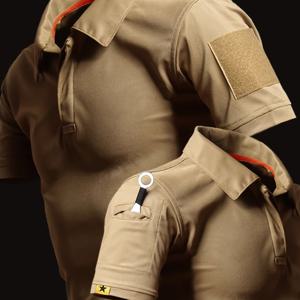 TEMU 클래식 단색 남성 반팔 폴로 셔츠 여름 편안한 통기성 라펠 야외 셔츠 (추가 장식 없음)