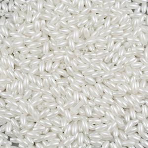 TEMU 8mm 약 400개 흰색 쌀 튜브 비즈 루스 플라스틱 장식용 비즈 DIY 핸드 팔찌, 주얼리, 키체인 펜던트, 의류 액세서리 및 기타 재료 장식에 적합