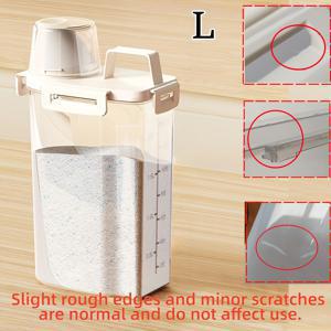 TEMU 세탁 세제용 투명 플라스틱 용기 1개 (계량컵 뚜껑 포함) - 가정용으로 적합한 대용량 밀폐형 디스펜서, 내구성이 뛰어난 플라스틱 재질, 용량 스케일, 세탁실 또는 욕실에서 세제 분배에 이상적