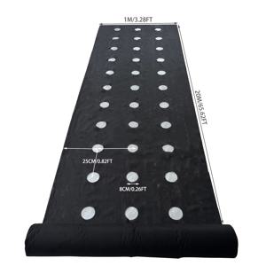 TEMU 1미터 폭의 펀칭형 잡초 방지 시트입니다. 물과 공기를 통과할 수 있는 부직포 소재로 제작되었으며, 딸기 및 채소 재배에 사용되어 잡초를 방지하여 수동 제초가 필요 없습니다.