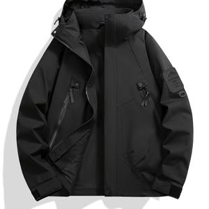 TEMU 2025년 신상 남성 캐주얼 재킷 아웃도어 작업 코트 남성용 사이클링 의상