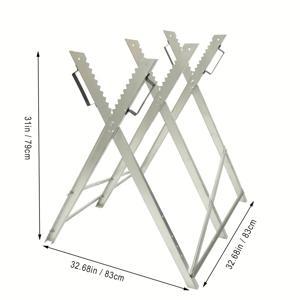 TEMU 휴대용 목재 톱질대, 고하중 조절식 스틸 작업대, 접이식 목재 톱질대, 다기능 톱대형 작업대, 목공 공구용