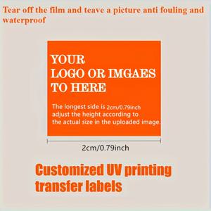 TEMU 맞춤형 UV 전사 스티커 100개, 선물 상자, 병 등에 적합한 개인화 로고 스티커 - 금속, 유리, 플라스틱 표면에 간편하게 부착, 혼합 색상, 광택 표면