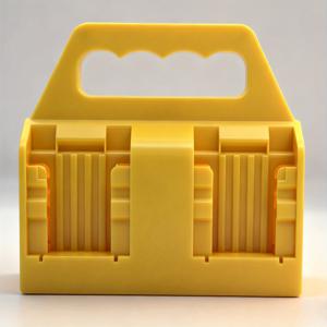 TEMU for Dewalt 20V 호환 배터리 홀더, 2.0Ah-10.0Ah용 배터리 보관 정리대 랙, 작업 현장 및 공구 가방용 손잡이/미끄럼 방지 베이스가 있는 휴대용 배터리 캐디 케이스, 4슬롯