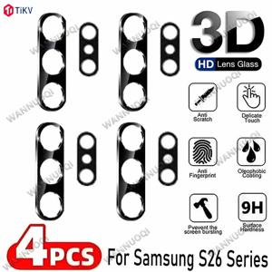 TEMU 4개 세트, 고품질, 삼성 카메라 렌즈 보호 백커버, 삼성 S26/S26 플러스/S26 울트라 강화유리 백커버 렌즈 필름 보호