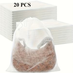 TEMU 10/20개, 방진 신발 보관백 | 55cmx55cm 두꺼운 부직포 신발 커버, 끈 없는 평면 입구 디자인, 홈 & 옷장 정리용