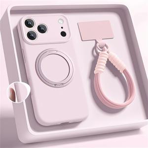 TEMU 폰 케이스: 기본 감촉 액체 링 홀더 지원 마그네틱 폰 케이스 아이폰 17 프로 맥스 17 프로 에어 16 15 14 13 12 프로 맥스 플러스 랜야드 포함 풀 커버리지 무선 충전