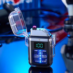 TEMU 충전식 전기 라이터, USB-C 고출력 플레임 아크 플라즈마 라이터, 방풍 캠핑 라이터, 긴 배터리 수명, 가정 및 야외 사용에 적합