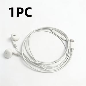 TEMU 아이폰8/14용 유선 이어폰 스포츠 이어폰