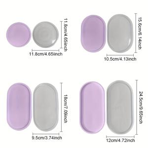 TEMU 4개 실리콘 캔들 트레이 & 코스터 몰드, 캔들 만들기용 고온 내성 내구성 재사용 가능 매끄러운 표면 쉬운 세척, 가정 및 전문 공예용
