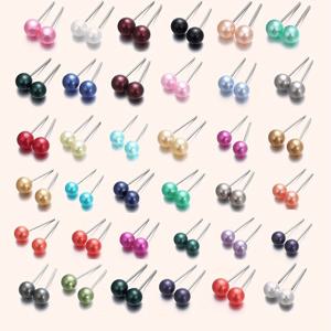 TEMU 귀여우면서도 인조 진주 귀걸이 36쌍 세트, 데일리룩에 완벽