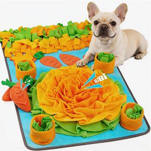 TEMU 상호작용하는 개 스너플 매트 - 향기로운 음식 및 숨겨진 간식이 있는 내구성 있는 폴리에스터 포레이징 담요 - 코 작업 훈련 및 느린 먹이주기용 매력적인 퍼즐 장난감 - 모든 개 품종에 적합