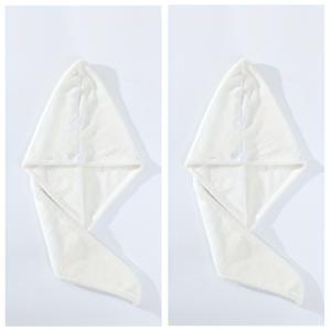 TEMU 2개입 빠른 건조 마이크로파이버 헤어 타월 랩 - 여성용 초흡수 젖은 머리 건조 캡, 샤워 후, 수영, 스파, 여행용 부드러운 헤어 스카프 - 휴대용 헤어 드라이어 액세서리