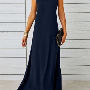 TEMU 우아한 민소매 드레스