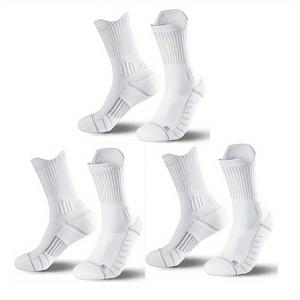 TEMU 3/6/10 쌍대 대형 두꺼운 가을/겨울 따뜻한 스트레스 해소 충격 방지 미끄럼 방지 농구 축구 러닝 등산 양말 남성용 양말 타월 밑단 통기성 땀 흡수 롱 튜브 양말