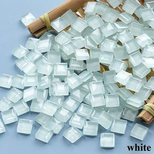 TEMU 175개 수제 유리 타일 - 멀티컬러 DIY 공예 사각형 (포함 안 됨) DIY 아트, 얼굴 & 숫자/글자 메이커용 - 장식용 유리 조각, 175개