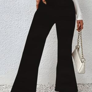 TEMU 플러스 사이즈 - 플러스 사이즈 - 플러스 사이즈 신축성 좋은 와이드 레그 팬츠