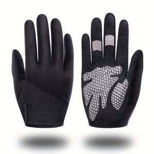 TEMU 러닝 피트니스 장갑 1켤레, 스포츠 하이킹 장갑, 풀 핑거 역도 장갑, 운동, 데드 리프트, 스트레칭, 피트니스 및 바디빌딩에 적합, 남녀 모두에게 적합