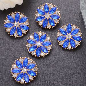 TEMU 라인석 박힌 유리 메탈 단추 5개, 가을/겨울 코트, 스웨터, 정장, 유니폼용, 손바느질 잠금장치, 웨딩드레스 및 정장 드레스 장식용 단추, DIY 신발, 상자, 가방, 선물 상자, 주얼리 제작, 재봉 액세서리 - 5개