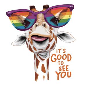 TEMU 1pc, 안경을 쓴 기린 스티커, 크리스마스 장식, 유리 위에 사용, 접착제 없음, 거실 스티커, 침실 스티커, 욕실 스티커, 사무실 스티커, 창 스티커, 방 장식 스티커, 가정 장식품