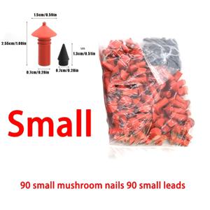 TEMU 자동차용 범용 버섯형 튜브리스 타이어 수리용 인서트 소켓 플러그 180개 세트, 레드 블랙, 7mm 8mm 타이어 수리용 고무 불릿