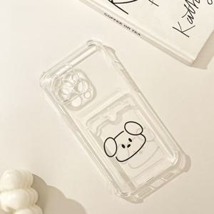 TEMU 고양이와 개의 라인 디자인을 특징으로 하는 폰 케이스, 사진 슬롯과 카드 홀더가 포함되어 있으며, 충격 방지 및 떨어지지 않는 디자인으로, Iphone 16, 16 Pro, 16 Pro Max, 15 Pro, 15 Pro Max, 14, 14 Pro Max, 13, 12, 11, XS Max, 및 기타 모델과 호환됩니다.