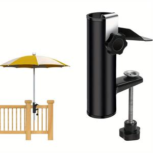 TEMU 발코니 난간 파라솔 프레임 고정 클립 | 햇빛 가리개 및 테라스 파라솔을 위한 튼튼하고 편리한 철제 프레임