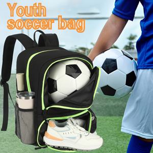 TEMU 남성용 새로운 접이식 이중어깨 사커백팩, 야외농구와 배구를 위한 다목적 스포츠기어가방