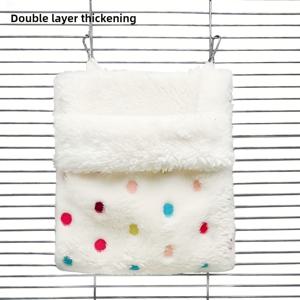 TEMU 플란넬 슈가 글라이더 해먹 1개 - 겨울용 보온 물림 방지 행잉 슬리핑백, 3가지 색상의 사계절용 아늑한 둥지, 장식 및 편안함을 위한 케이지 액세서리