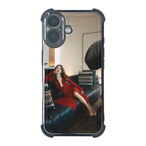 TEMU 휴대폰 케이스 - 아이폰 커버 맞춤 제작 – 블랙 & 실버 소프트 쉘, 강화된 코너 – 충격 방지, 아이폰 16/15/14/13/12/11/X/7/8, 모든 Pro/Plus/Max/Mini 모델 호환 – 사랑하는 사람들을 위한 완벽한 선물