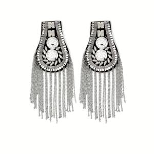 TEMU 세련된 디자인의 탈부착 가능한 두 개의 매력적인 술 장식, 정장·재킷 및 공식복용 의류 액세서리, 무대 공연용