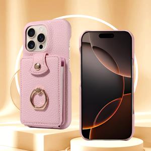 TEMU S25 Ultra/S25/S24 Ultra/S24/S23용 합성 가죽 아코디언 플립 커버 휴대폰 케이스, 링 홀더, 긴 랜야드가 있는 크로스바디 스트랩, 다중 카드 슬롯, 낙하 방지 보호 기능 포함