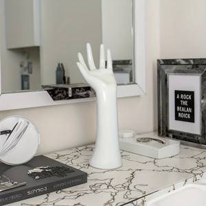 TEMU 목걸이, 반지, 주얼리용 롱핸드 모델 진열대 - 매끄러운 고급형 핸드 모델, 주얼리 타워