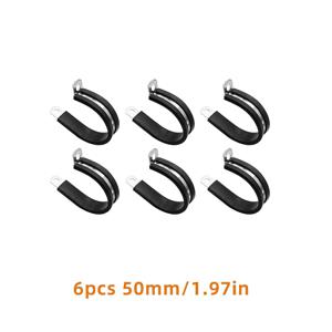 TEMU 클램프 6-12개입 L라인 P 클립 배선 호스 클램프 파이프 케이블 장착 고정 패스너 하드웨어 전기 부속품 304 쿠션 파이프 클램프