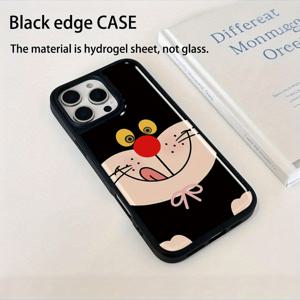 TEMU 폰 케이스: 에폭시 수지 제작 빅페이스 캣 디자인, 아이폰 16/15/14/13/Pro Max/Pro 호환 - 가족, 생일, 발렌타인데이, 남자친구, , 휴일 선물로 이상적