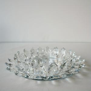 TEMU 고급 투명 연꽃 캔들 홀더 (캔들 미포함), 홈 , 테이블 장식, 크리스마스, 할로윈 파티용. 세 가지 사이즈 제공