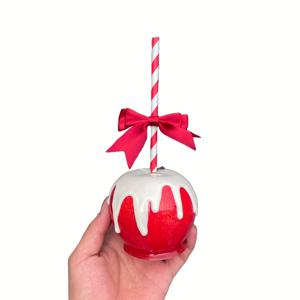 TEMU 1개 가을 캐러멜 사과 공예 장식, 리얼리스틱 사과 데이 선물, 창의적인 데스크탑 장식 예술품, 홈 데코에 이상적, 선생님 감사 선물, 홈, 침실, 욕실, 카페, 침실 예술 작품을 위한 휴일 장식