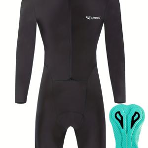 TEMU Competitive Edition 긴팔 원피스 사이클링 슈트, 프로페셔널 로드 바이크 대회 훈련 장비