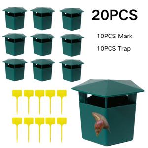 TEMU 10/20개 재사용 가능한 플라스틱 달팽이 트랩 - 전기 없음 정원 및 해충 관리, 채소 정원, 농장 및 마당을 위한 각도 최적화 디자인, 채소 정원, 농장 및 마당을 위한 내구성 있는 비독성 곤충 트랩, 마당 해충 관리, 기능성 디자인, 사용하기 쉬운 재료