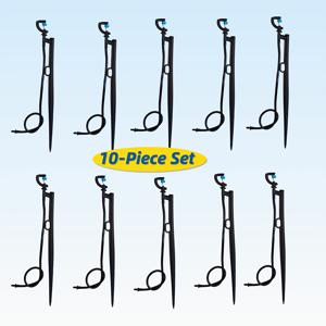 TEMU 10개입 유니버설 미스트 스프링클러 세트｜정원/잔디밭/과수원용 노즐, 튜브 및 지면 스테이크 포함 올인원 관수 키트