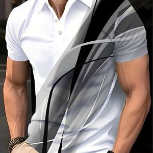 TEMU 남성 골프 셔츠 - 우아하고 디자인, 루즈핏, 통기성 좋은 원단, 골프, 여행, 집, 파티 및 캐주얼 복장에 적합 - 남성을 위한 이상적인 선물, 파티 복장, 스타일리시한 , 편안한 착용감, 골프웨어 남성