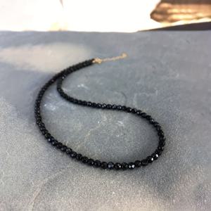 TEMU 천연석 블랙 옵시디언 비즈 초커 목걸이, 섬세한 옵시디언 초커, 베이직 블랙 레이어링 목걸이, 진짜 4mm 옵시디언, 스택 가능한 주얼리, 그녀를 위한 선물