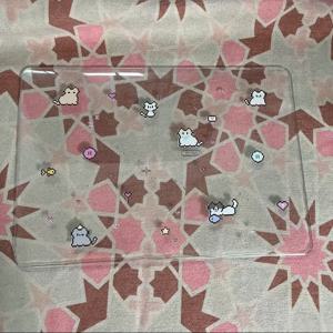 TEMU 귀여운 카툰 고양이 & 하트 패턴 내구성 플라스틱 하드 케이스, MacBook Air/Pro 11/12.3/13.6/14.2/15/16.2/16.2인치 (2018-2024 모델 호환), 얼굴 및 바닥 커버 포함, 하트 디자인, 가벼운 노트북 케이스, 학생용