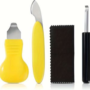 TEMU 4개입 전문가용 시계 후면 커버 제거 도구, 프라이 바, 스프링 바 도구, 배터리 교체 도구, 시계 수리 키트